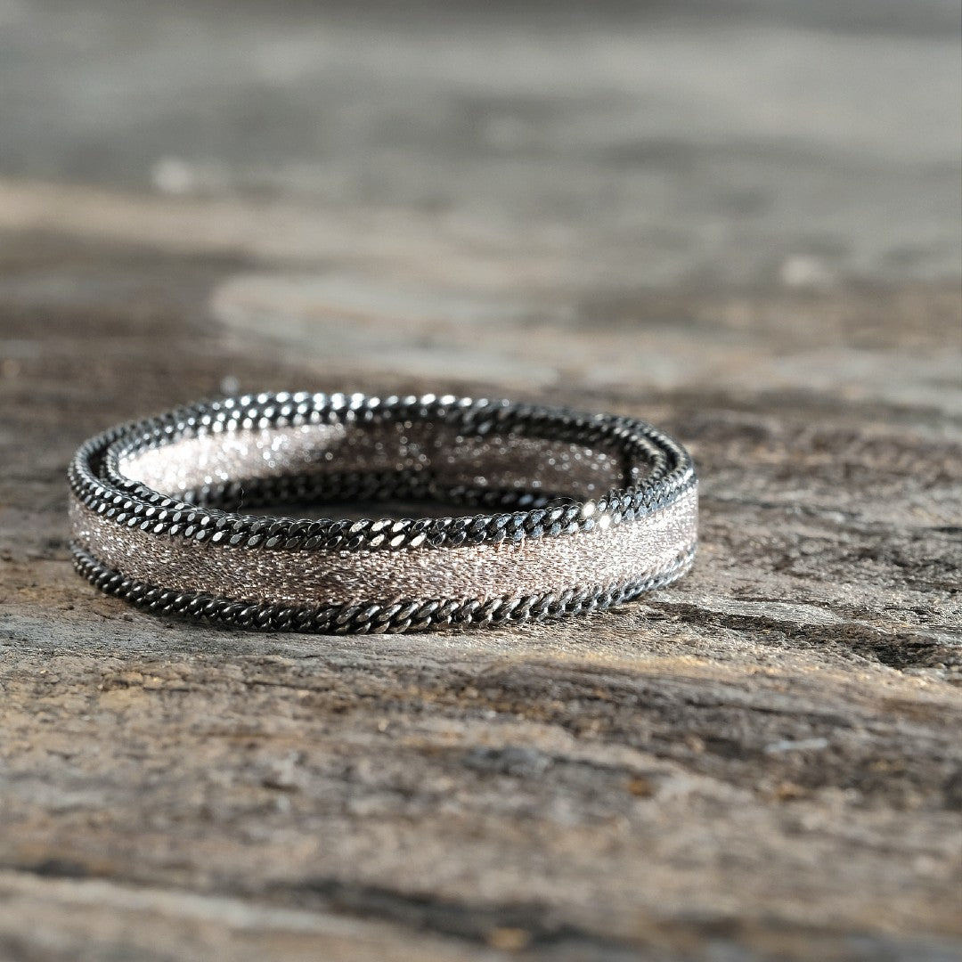 Marie Laure Chamorel Taupe Double Wrap Bracelet 1D006