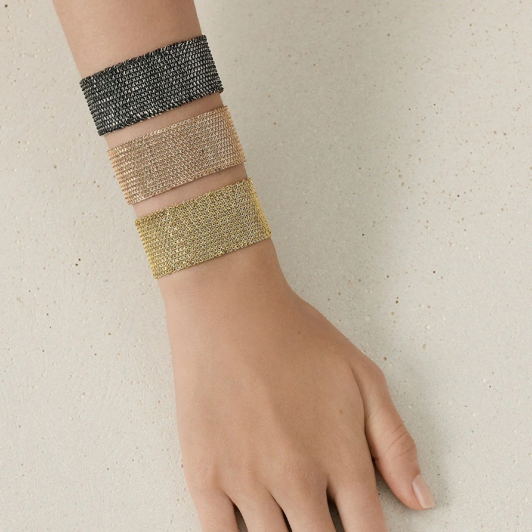 Marie Laure Chamorel Gold Chain Wide Bracelet N° 946