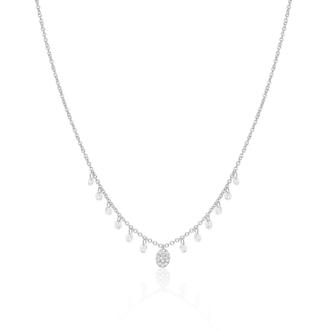 Meira T Drilled Diamond Necklace