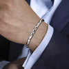 Gabriel & Co. Faceted Open Cuff Men's Bracelet