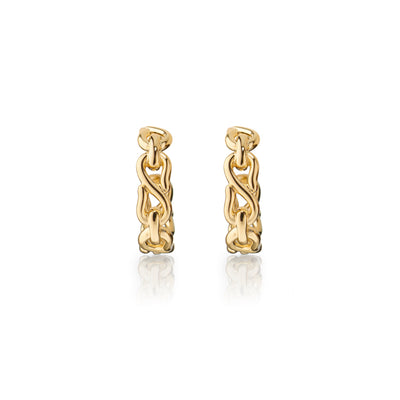 Monica Rich Kosann Gold Infinity Hoop Earrings