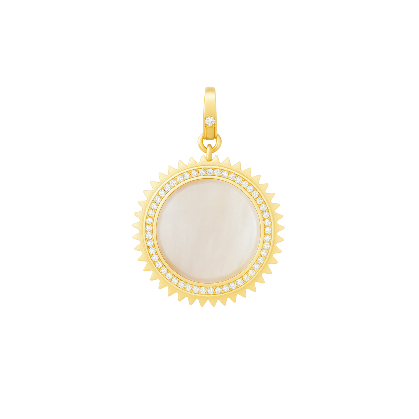 Tara Mikolay Round Mother Of Pearl Pendant
