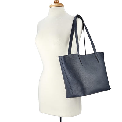 Gigi NY Pebble Leather Teddie Tote Bag