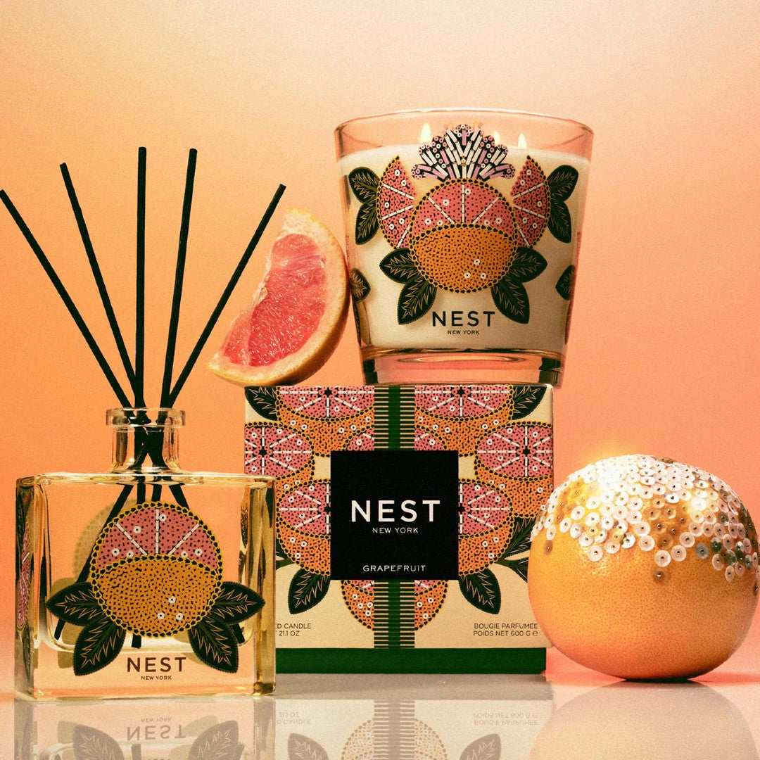 NEST Fragrances Decorative 3-Wick Candle in Grapefruit