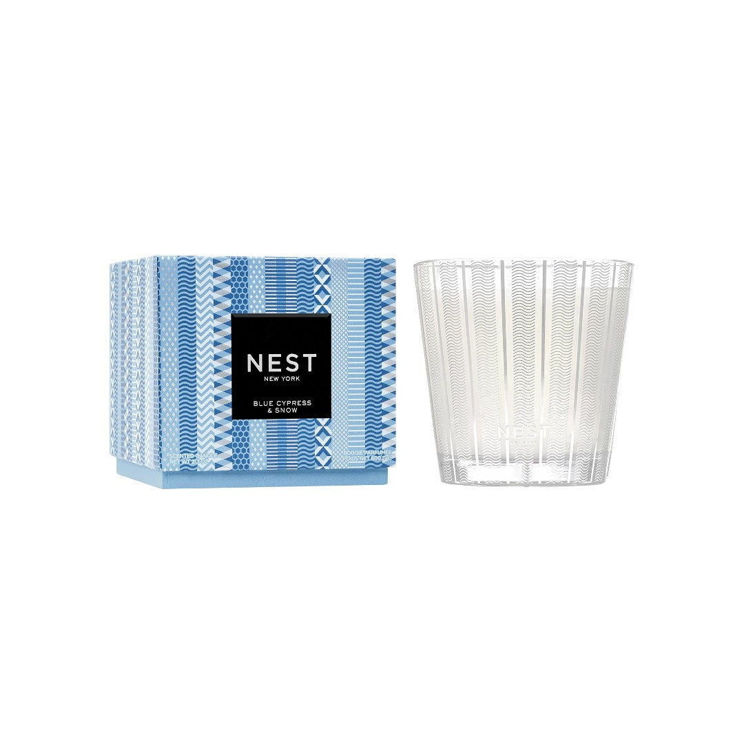 NEST Fragrances 3-Wick Candle in Blue Cypress & Snow