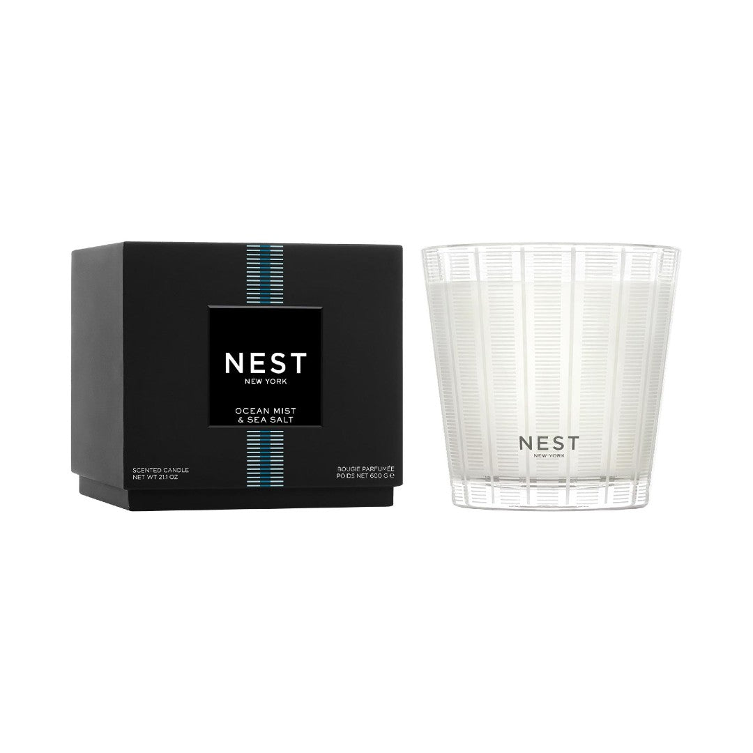 NEST Fragrances 3-Wick Candle in Ocean Mist & Sea Salt