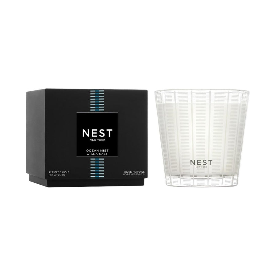 NEST Fragrances 3-Wick Candle in Ocean Mist & Sea Salt