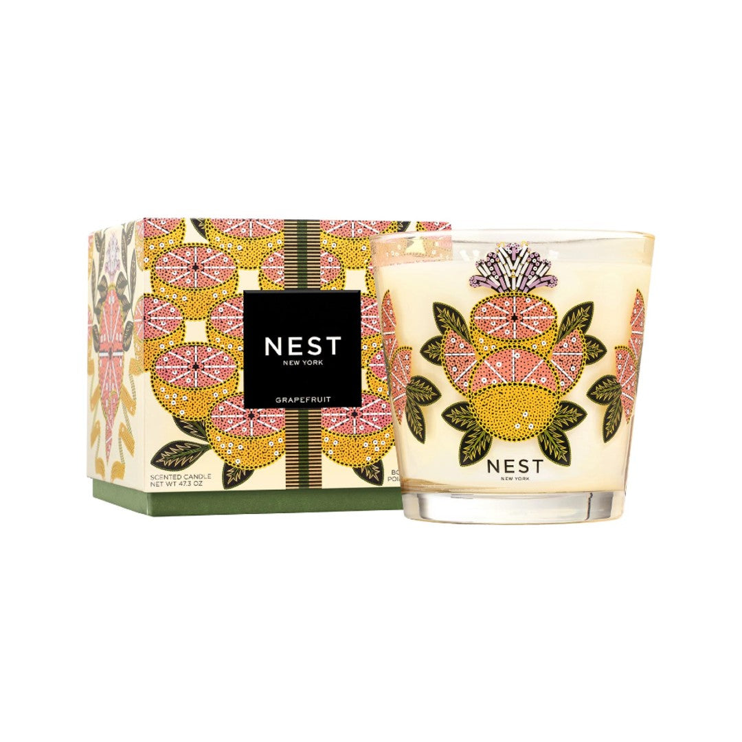 NEST Fragrances Decorative 3-Wick Candle in Grapefruit