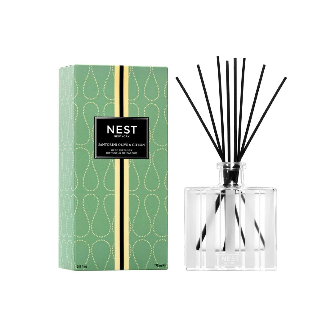 NEST Fragrances Reed Diffuser in Santorini Olive & Citron