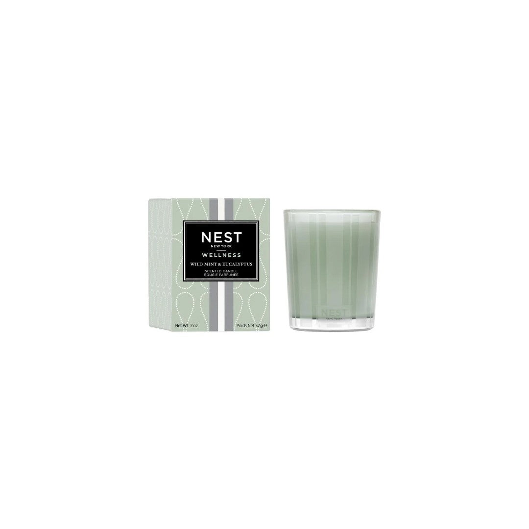 Nest Fragrances Votive Candle in Wild Mint & Eucalyptus