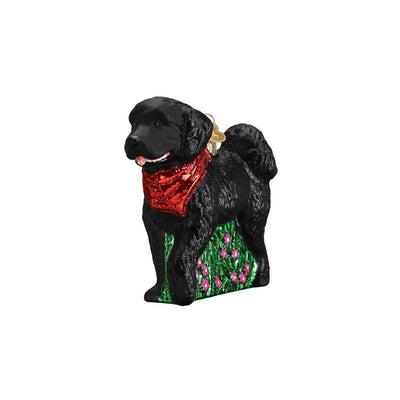 Old World Christmas Black Doodle Dog Ornament
