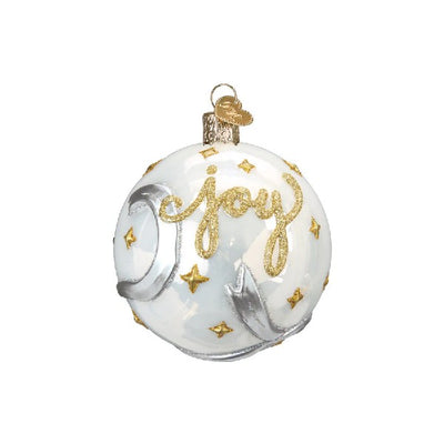 Old World Christmas Peace & Joy Round Ornament