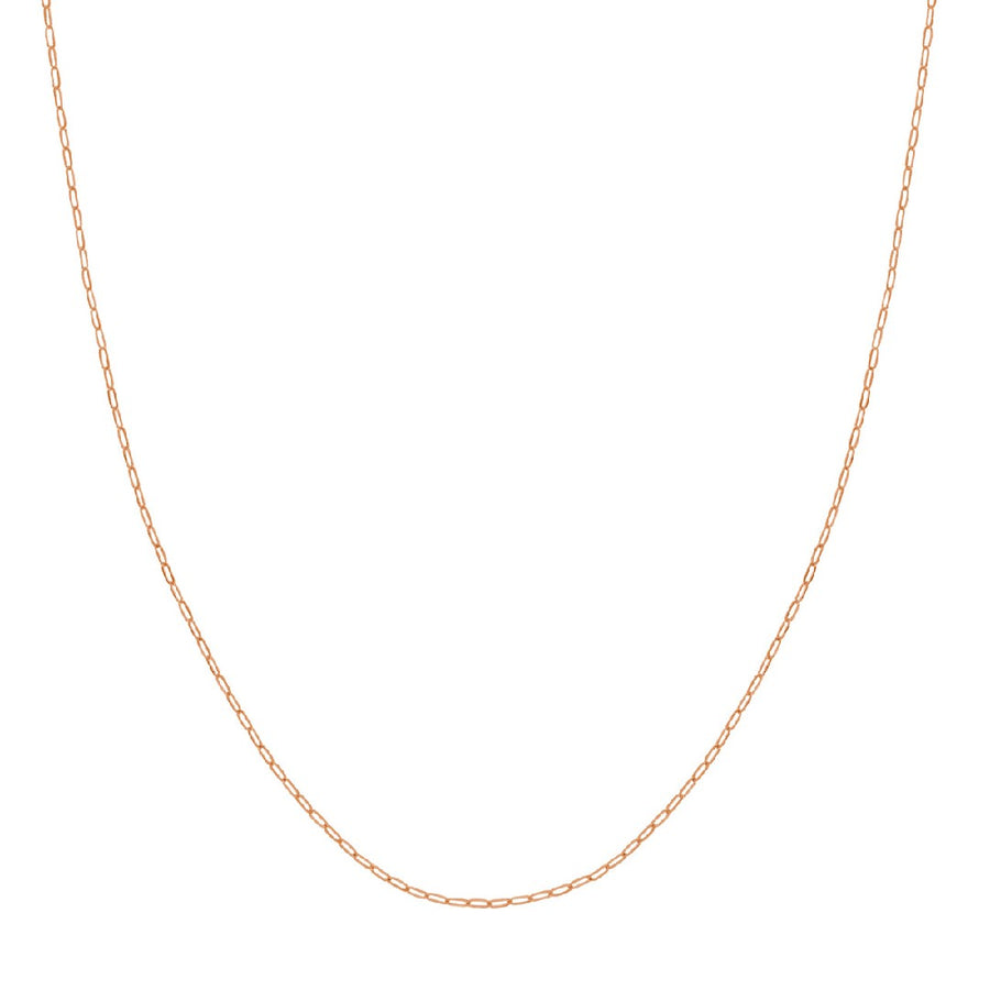 Paperclip 1.25mm Chain in Rose Gold