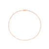 Paperclip Chain Anklet in Rose Gold