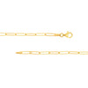 Paperclip 2.60mm Chain in Yellow Gold
