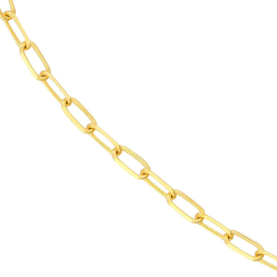 Yellow Gold 1.95mm Paperclip Chain