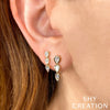 Shy Creation Triple Diamond Pear Earrings