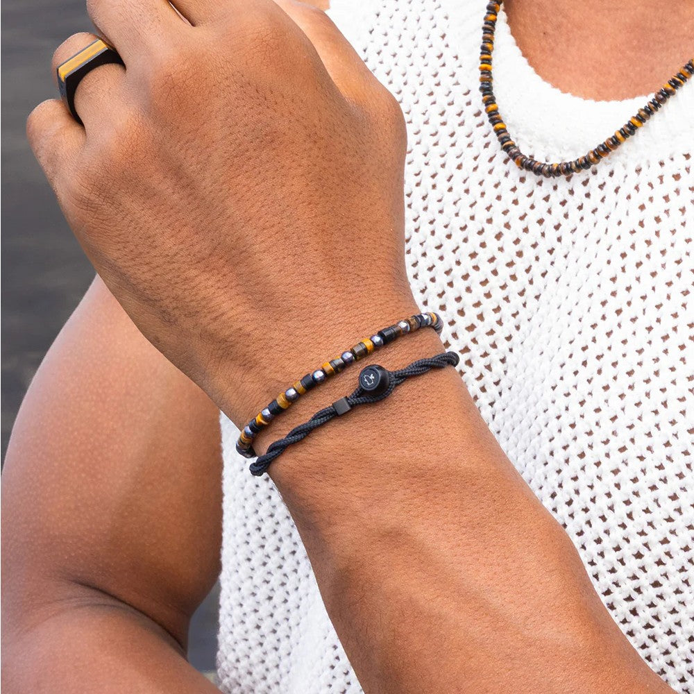 Pig & Hen Brontide Matsumoto | Black Men's Bracelet
