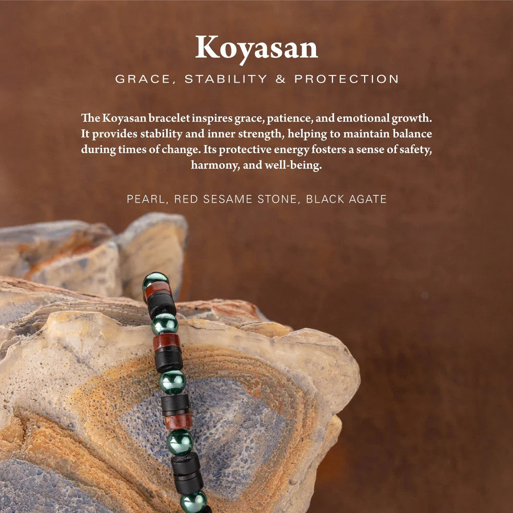 Pig & Hen Brontide Koyasan | Black Men's Bracelet