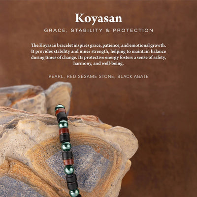 Pig & Hen Brontide Koyasan | Black Men's Bracelet