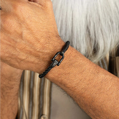 Pig & Hen Lobster Larry Black | Black Men's Bracelet