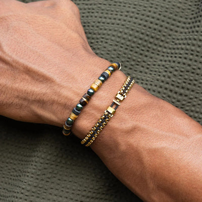 Pig & Hen Brontide Yawata | Gold Men's Bracelet