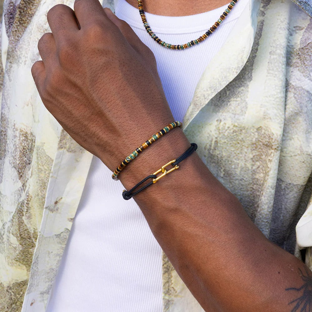 Pig & Hen Brontide Nagoya | Gold Men's Bracelet