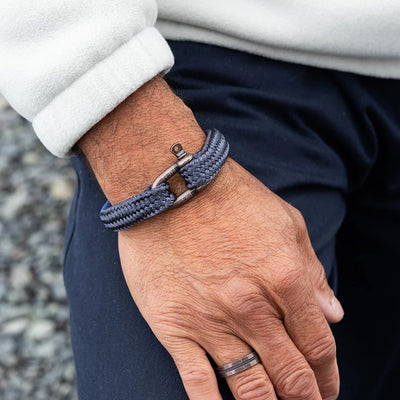 Pig & Hen Gorgeous George Slate Gray | Bronze Men's Bracelet