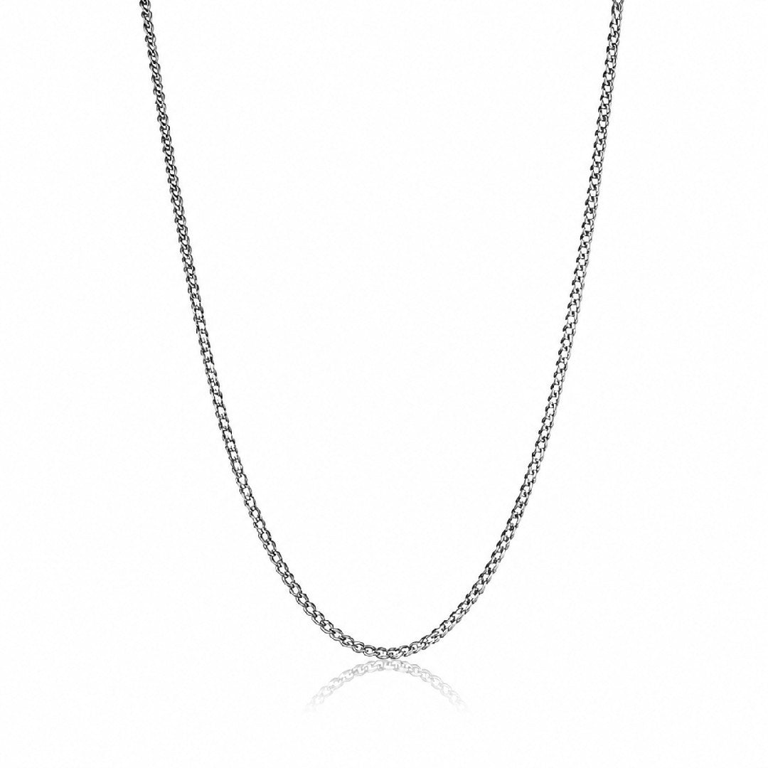 Pig & Hen Stainless Steel Curb Chain Necklace