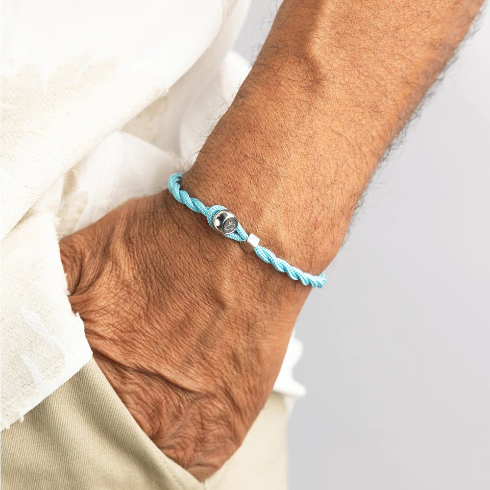 Pig & Hen Easy Ed Summer Blue | Silver Men's Bracelet