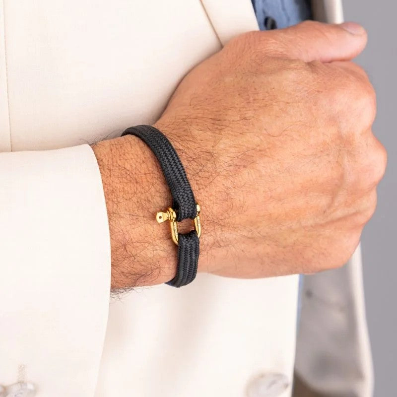 Pig & Hen Vicious Vik Black | Gold Men's Bracelet