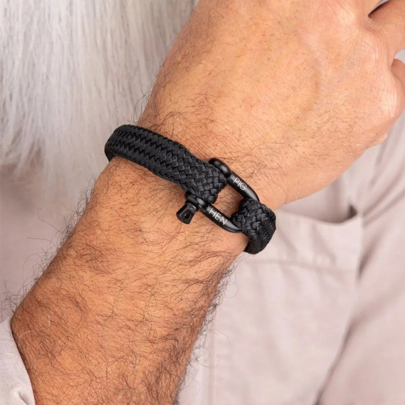 Pig & Hen Gorgeous George Black | Black Men's Bracelet