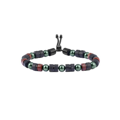 Pig & Hen Brontide Koyasan | Black Men's Bracelet