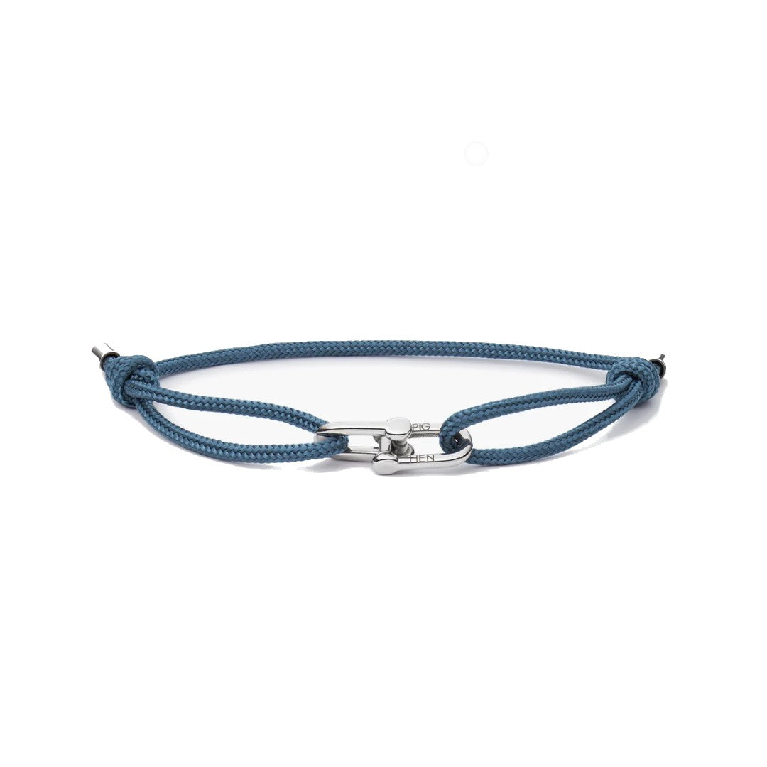 Pig & Hen Daunting Dean Ash Blue | Silver Men's Bracelet
