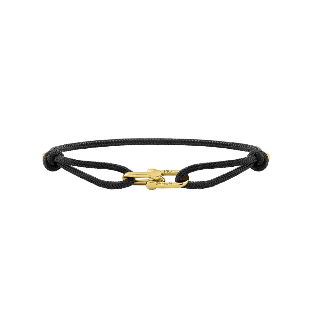 Pig & Hen Daunting Dean Black | Gold Men's Bracelet