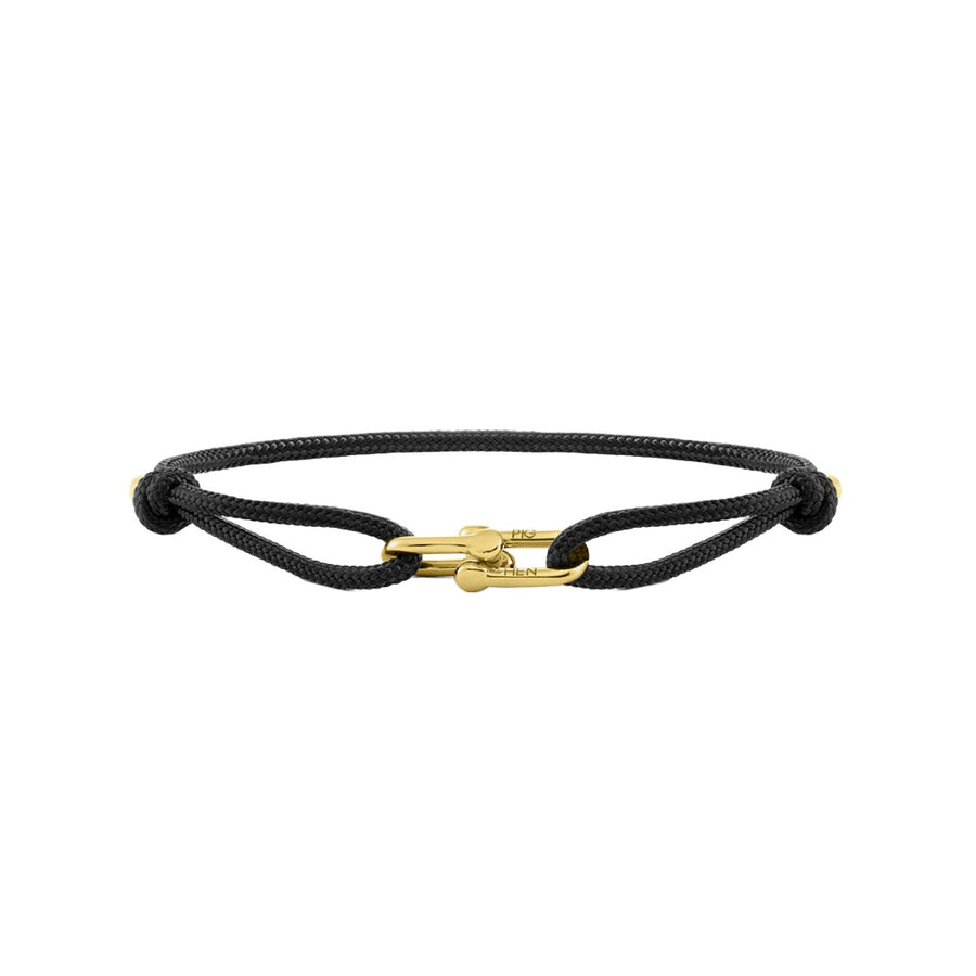 Pig & Hen Daunting Dean Black | Gold Men's Bracelet