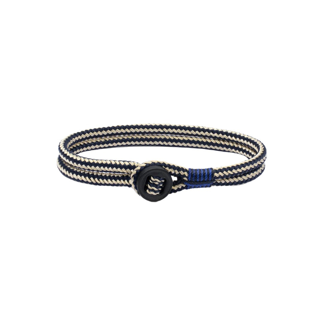 Pig & Hen Don Dino Navy - Lemon | Black Men's Bracelet