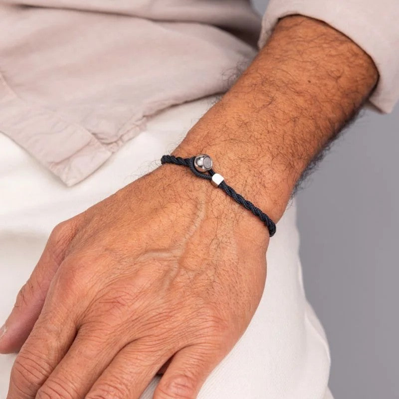 Pig & Hen Easy Ed Navy | Silver Men's Bracelet