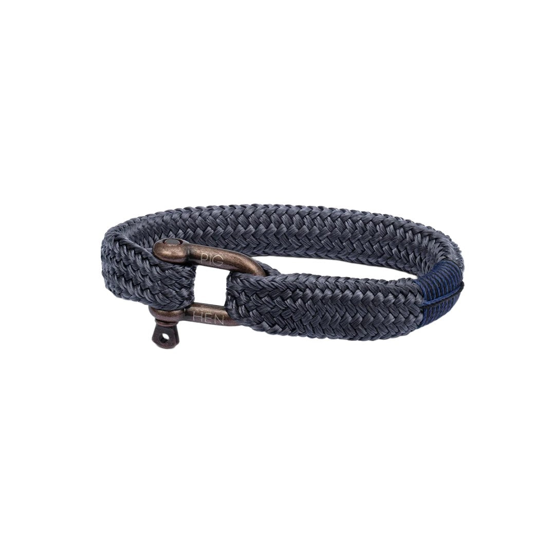 Pig & Hen Gorgeous George Slate Gray | Bronze Men's Bracelet