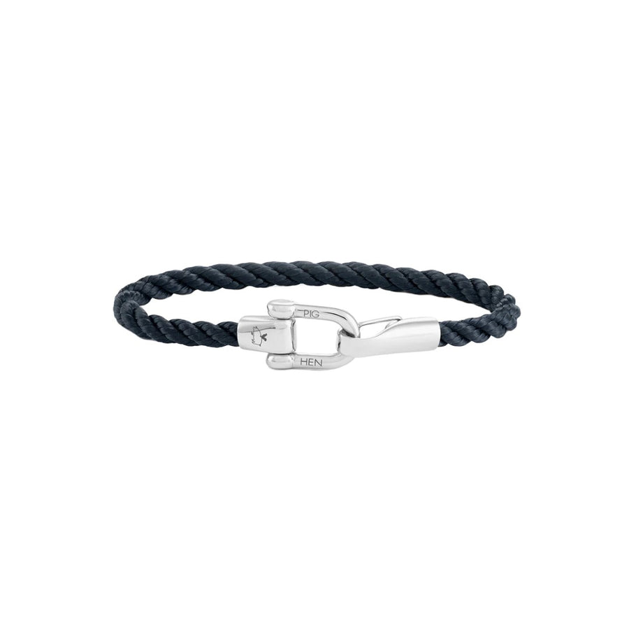 Pig & Hen Lobster Larry Navy | Silver Men's Bracelet