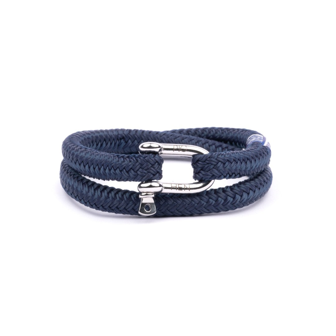 Pig & Hen Salty Steve Navy | Silver Men's Bracelet