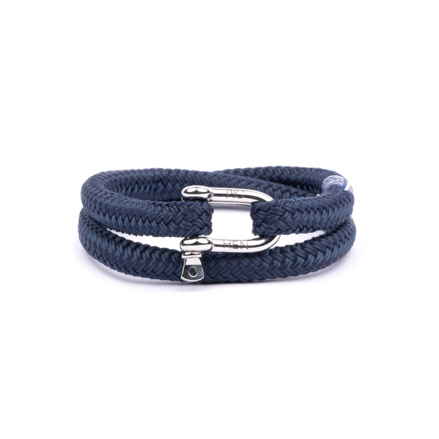Pig & Hen Salty Steve Navy | Silver Men's Bracelet