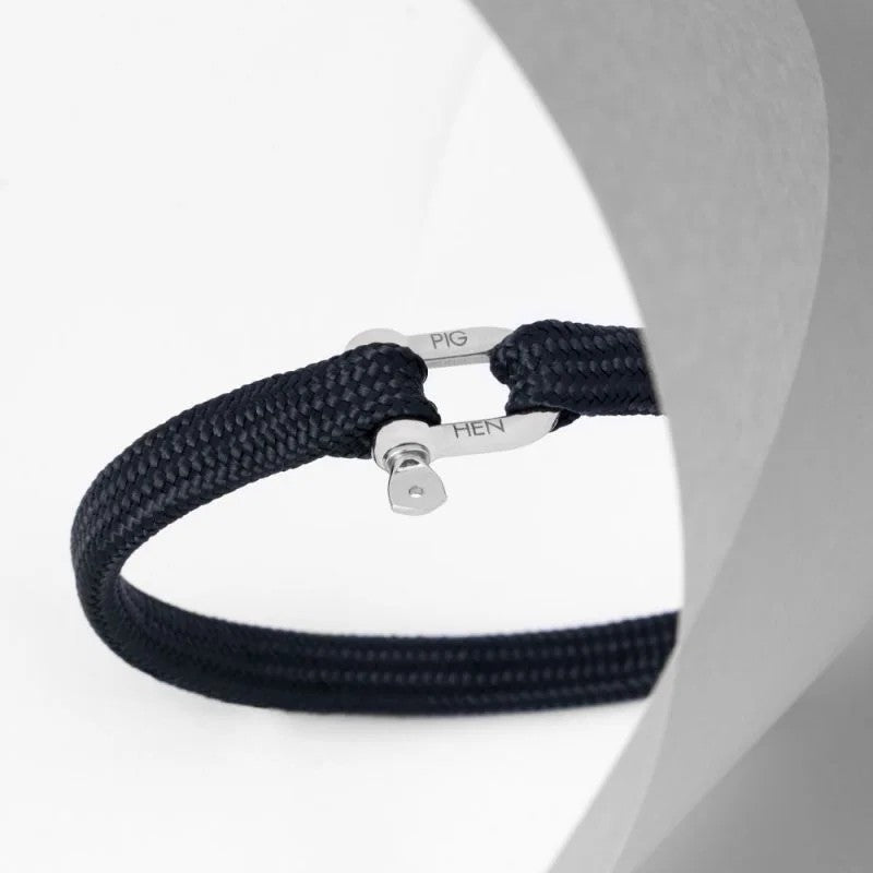 Pig & Hen Vicious Vik Navy | Silver Men's Bracelet