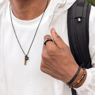 Pig & Hen Brontide Tiger Eye | Black Men's Bracelet