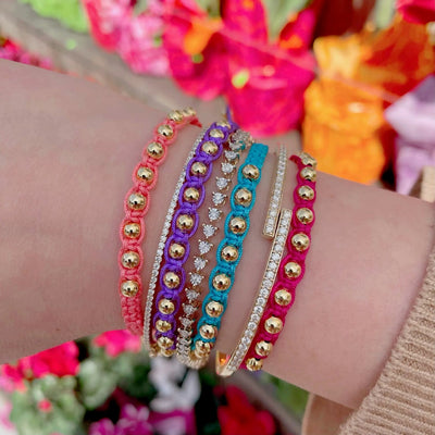 Rachel Reid Three Prong Diamond Tennis Bracelet