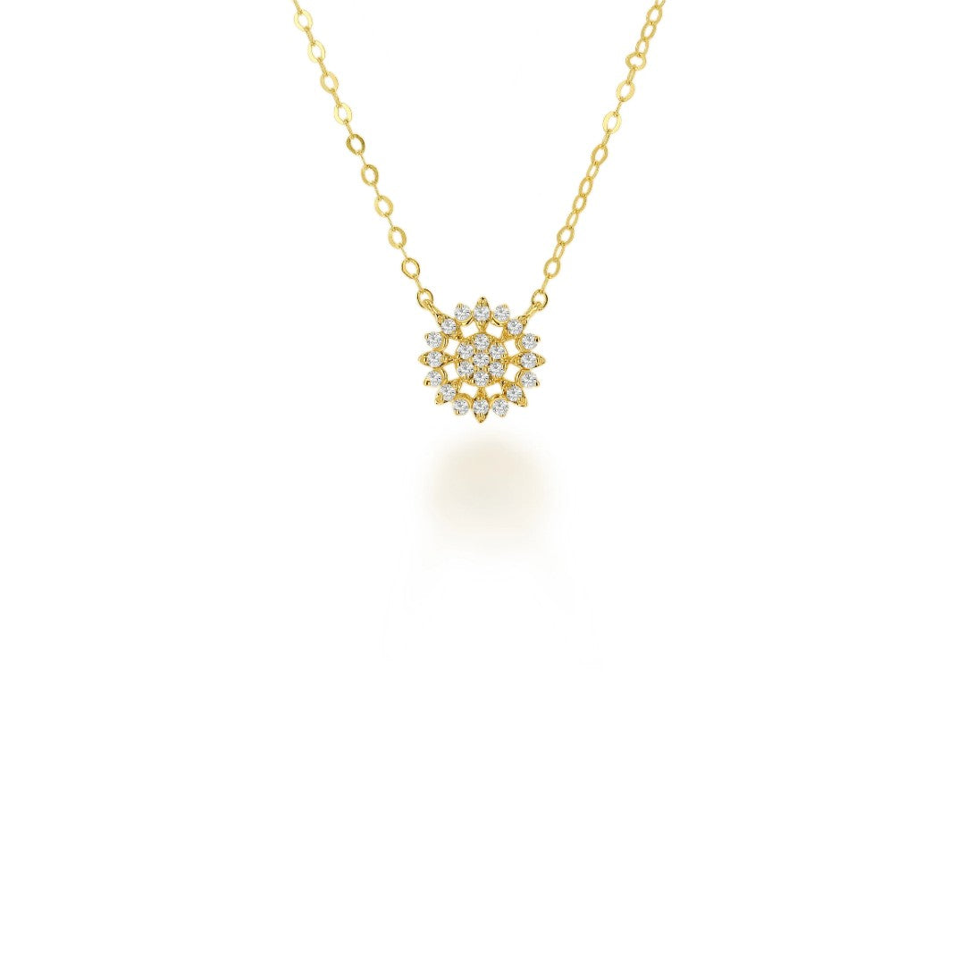 Rachel Reid Diamond Floral Necklace