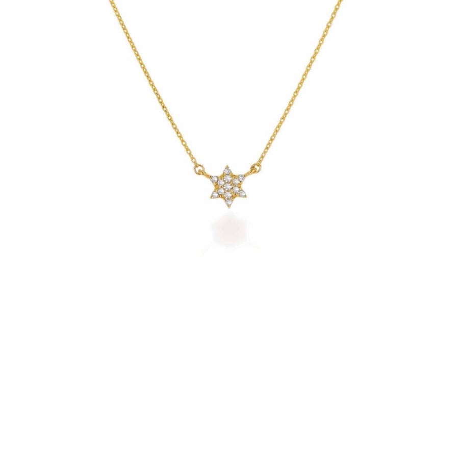 Rachel Reid Mini Diamond Star of David Necklace