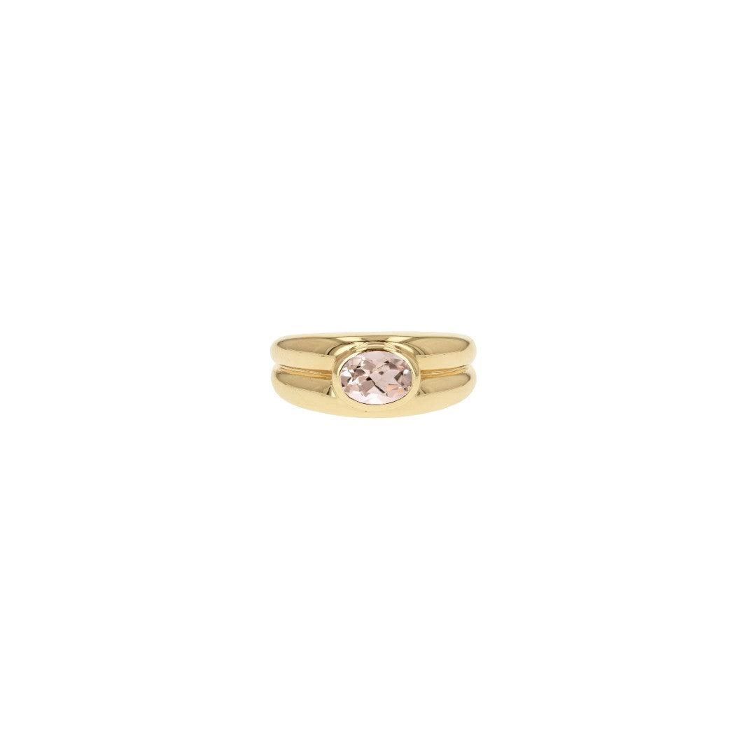 Rachel Reid Morganite Double Dome Ring