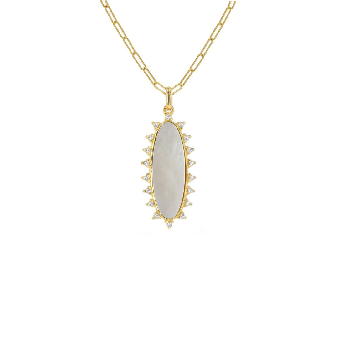 Rachel Reid Elongated Mother of Pearl Charm