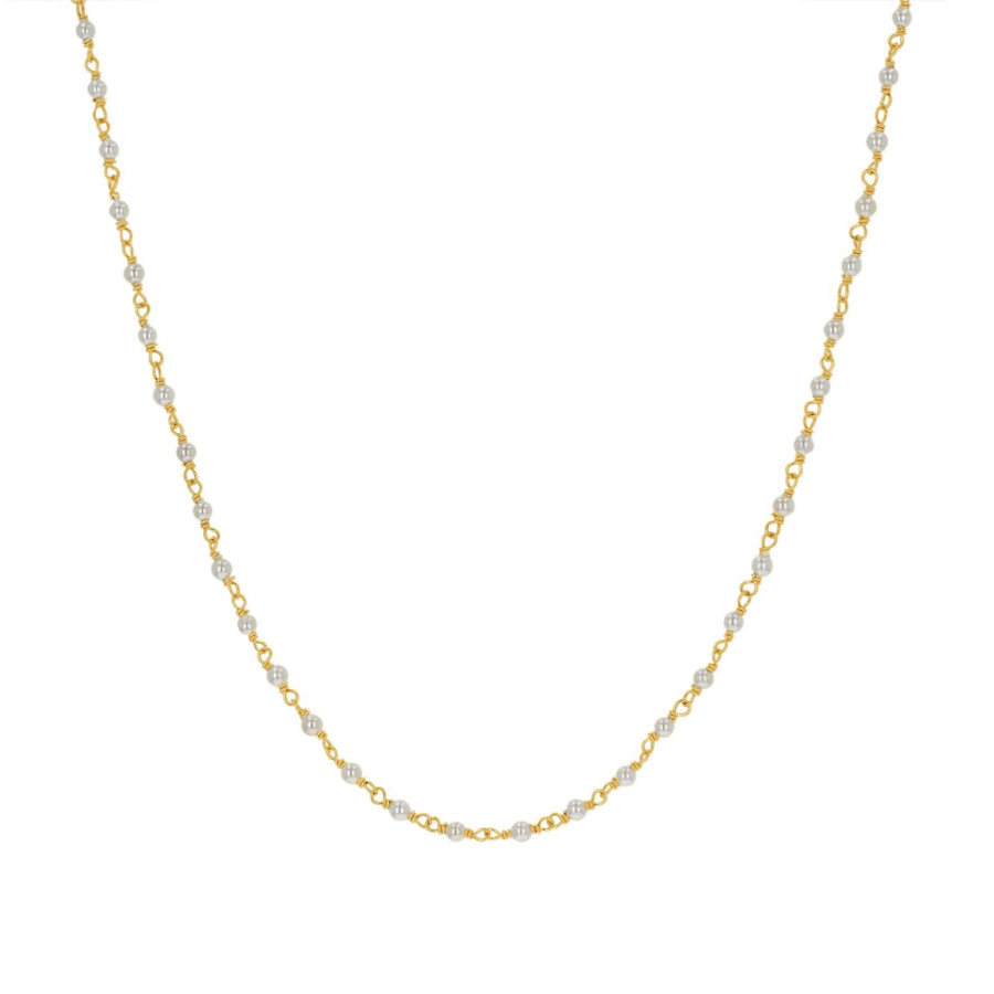 Rachel Reid Pearl Bead Chain Necklace